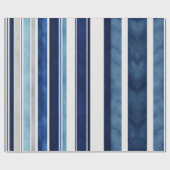 Papier Cadeau Summer Navy Blue Popular Boat Stripes Collection (Plat)