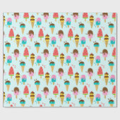 Papier Cadeau Summer Pattern Wrapping Paper (Plat)
