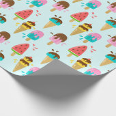 Papier Cadeau Summer Pattern Wrapping Paper (Coin)
