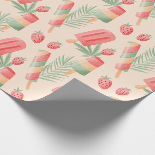 Papier Cadeau Summer Pattern Wrapping Paper (Coin)