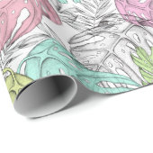 Papier Cadeau Summer themed (Coin rond)