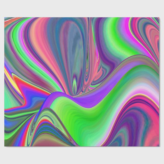 Papier Cadeau Summerfeel, Rainbowart 3D Abstrait (Plat)