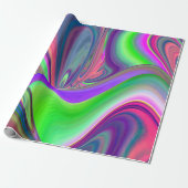 Papier Cadeau Summerfeel, Rainbowart 3D Abstrait (Déroulé)