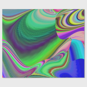 Papier Cadeau Summerfeel, Rainbowart 3D Abstrait