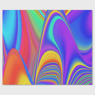 Papier Cadeau Summerfeel, Rainbowart 3D Abstrait