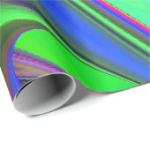 Papier Cadeau Summerfeel, Rainbowart 3D Abstrait (Coin rond)