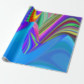 Papier Cadeau Summerfeel, Rainbowart 3D Abstrait (Déroulé)