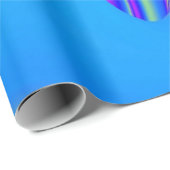 Papier Cadeau Summerfeel, Rainbowart 3D Abstrait (Coin rond)