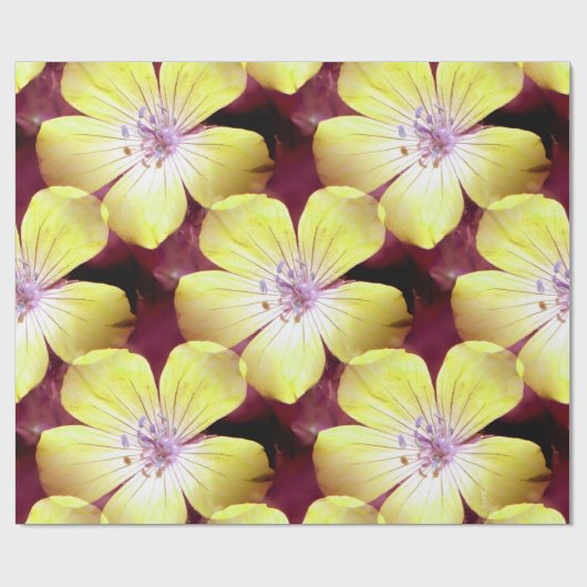 Papier Cadeau Summery Yellow.... (Plat)