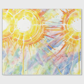 Papier Cadeau Sunburst Elegance (Plat)