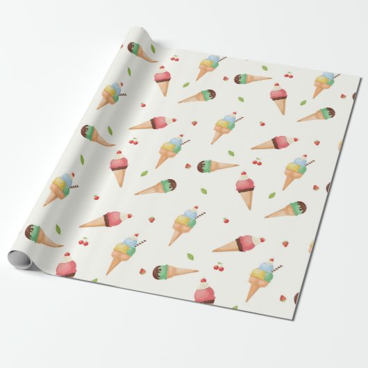 Papier Cadeau Sundae (Déroulé)