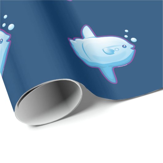 Papier Cadeau Sunfish mignon (Coin rond)