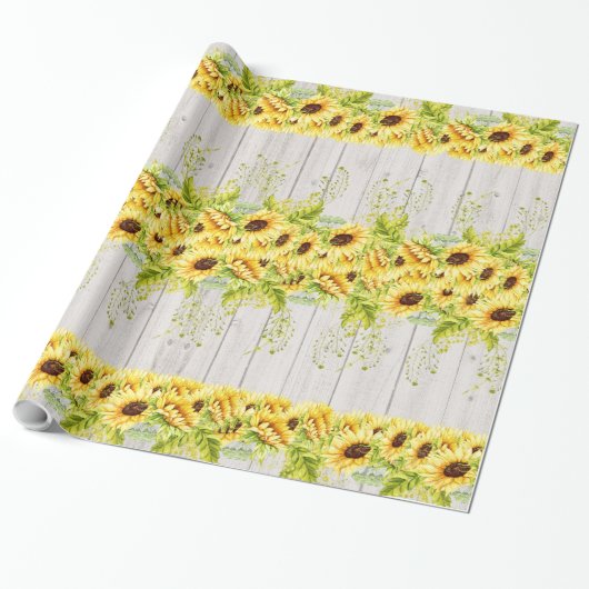 Papier cadeau Sunflower (Déroulé)