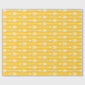 Papier Cadeau Sunflower Yellow Flèches Motif (Plat)