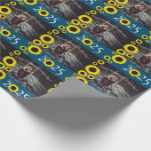 Papier Cadeau Sunflowers Country Graduation Party Blue (Coin)