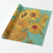 Papier Cadeau Sunflowers par Vincent Van Gogh (Déroulé)
