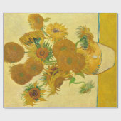 Papier Cadeau Sunflowers par Vincent Van Gogh (Plat)