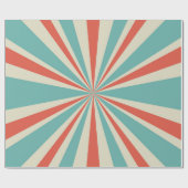 Papier Cadeau Sunlight retro horizontal background. Pale red and (Plat)