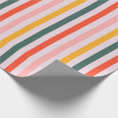 Papier Cadeau Sunny Horizontal Stripes (Coin)