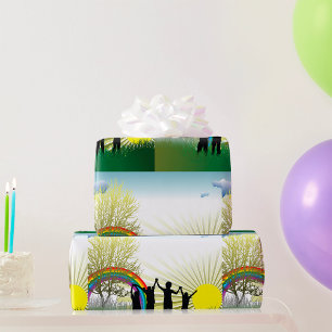 Papier Cadeau Sunrise Rainbow Children