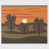 Papier Cadeau Sunrise Sky Scenery (Plat)