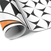 Papier Cadeau Sunrise sud-ouest à Orange (Coin rond)