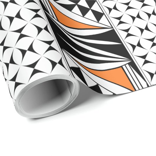 Papier Cadeau Sunrise Sud-Ouest en enveloppement cadeau orange (Coin rond)