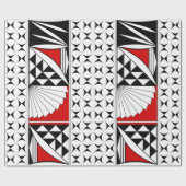 Papier Cadeau Sunrise sud-ouest en rouge (Plat)