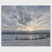 Papier Cadeau Sunset over frozen (Plat)