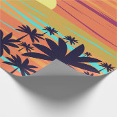 PAPIER CADEAU SUNSET PALM (Coin)