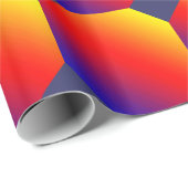 Papier Cadeau Sunset Sky Spectrum of Horizontal Colours Motif (Coin rond)