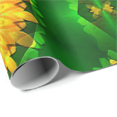 Papier Cadeau Sunshine Dahlias.... (Coin rond)