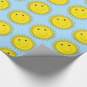 Papier cadeau Sunshine Face-Blue (Coin)