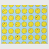 Papier cadeau Sunshine Face-Blue (Plat)