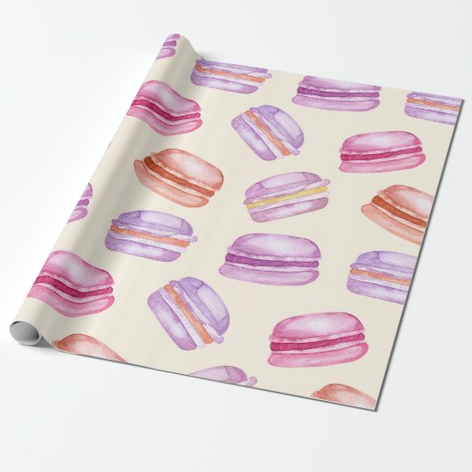Papier Cadeau Sunshine Macarons (Déroulé)