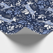 Papier Cadeau Suomi Finland Folk Art Reindeer (Coin)