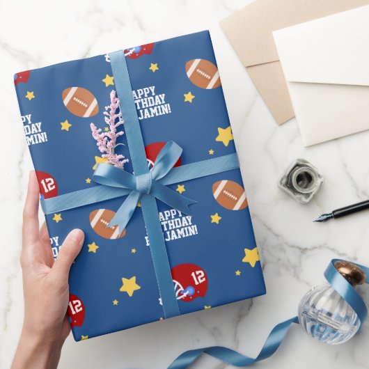 Papier Cadeau Super étoile de football cool (Cadeaux)