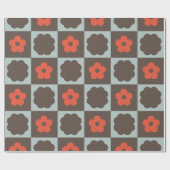 Papier Cadeau Super fille Psychedelic Checkerboard, Wrappin Y2K (Plat)