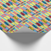 Papier Cadeau Super Hero Cartoon Words Gift Wrapping paper (Coin)