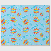 Papier Cadeau Super héros d'enfants (Plat)