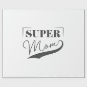 Papier Cadeau Super Maman (Plat)