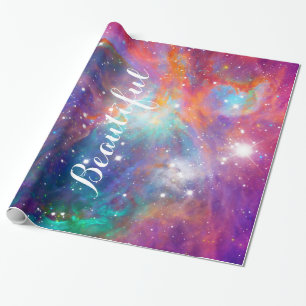 Papier Cadeau Super nébuleuse Orion brillant étoiles "Beautifu
