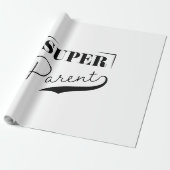 Papier Cadeau Super parent (Déroulé)