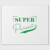 Papier Cadeau Super parent (Plat)