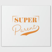 Papier Cadeau Super parent (Plat)