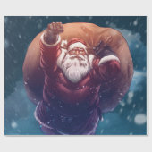 Papier Cadeau Super Père Noël (Plat)