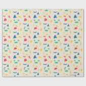 Papier Cadeau Super Pets & Justice League Motif Silhouette (Plat)