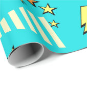 Papier Cadeau Super Pop Art (Coin rond)