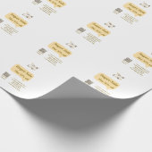 Papier Cadeau super sale business discount scan QR code details  (Coin)