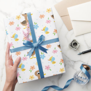 Papier Cadeau Super simple 5 Baby shower Garçon Petit Canards